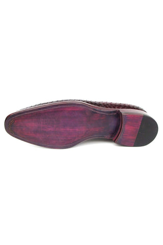 Paul Parkman Woven Leather Tassel Loafers (PM5808)-AmbrogioShoes