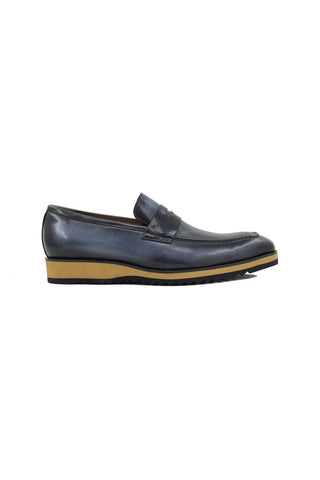 Carrucci KS516-01 Leather Penny Loafer