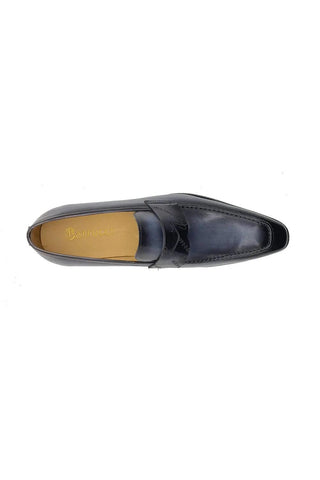 Carrucci KS516-01 Leather Penny Loafer