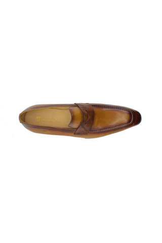 Carrucci KS516-01 Leather Penny Loafer