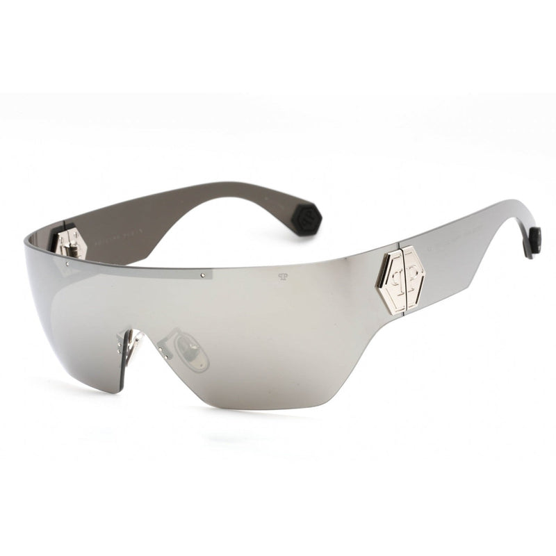 Philipp Plein SPP029M Sunglasses SHINY PALLADIUM/Grey Women's-AmbrogioShoes