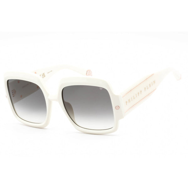 Philipp Plein SPP038M Sunglasses White / Grey Gradient-AmbrogioShoes