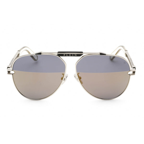 Philipp Plein SPP048M Sunglasses Silver / Grey Gold-AmbrogioShoes