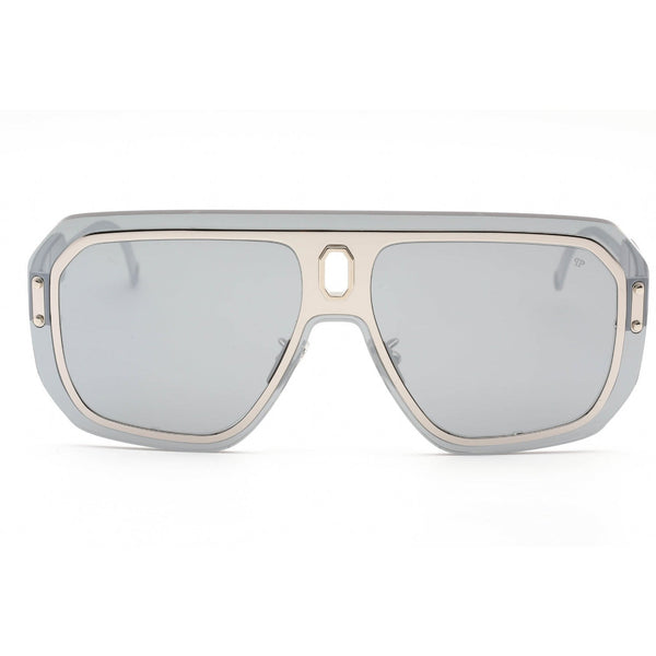 Philipp Plein SPP050 Sunglasses SHINY PALLADIUM/Silver-AmbrogioShoes