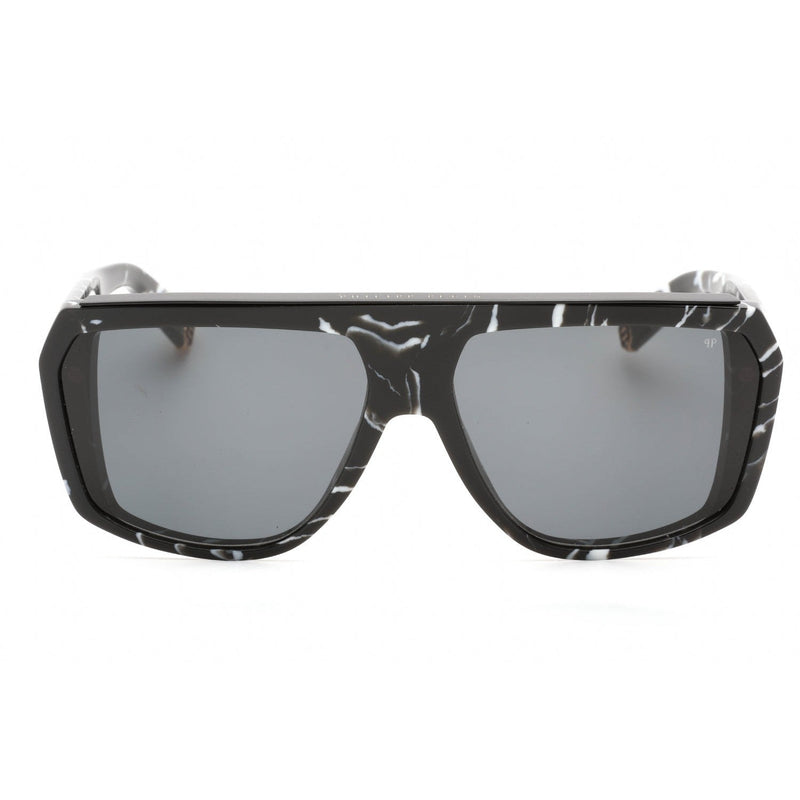 Philipp Plein SPP074 Sunglasses MARBLE BLACK/Grey Women's-AmbrogioShoes