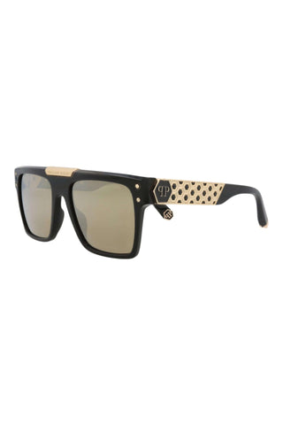 Philipp Plein SPP080 BLACK Sunglasses-AmbrogioShoes