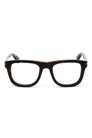Philipp Plein VPP023V Eyeglasses SHINY DARK HAVANA / Clear demo lens-AmbrogioShoes