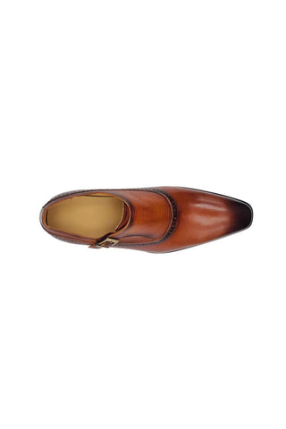 Carrucci KS503-05 Leather Single Monk-Strap
