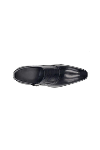 Carrucci KS503-05 Leather Single Monk-Strap