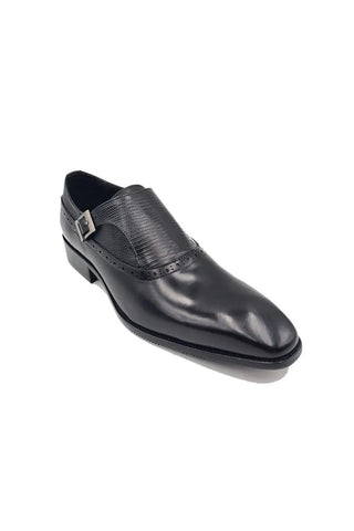 Carrucci KS503-05 Leather Single Monk-Strap