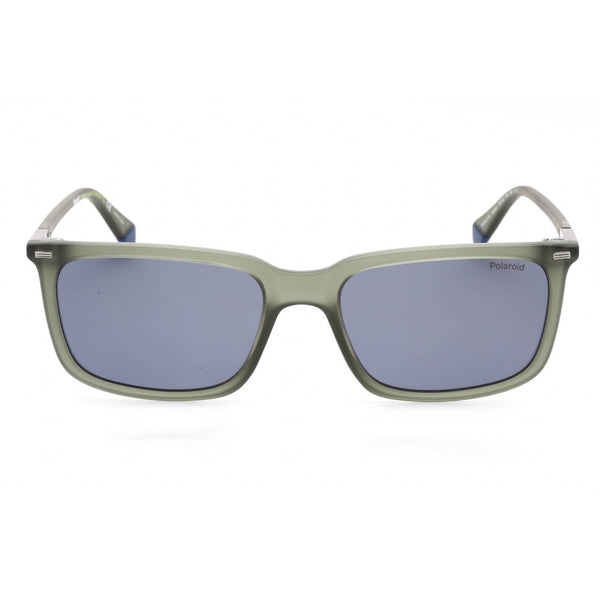 Polaroid Core PLD 2117/S Sunglasses Matte Green / Blue Polarized-AmbrogioShoes