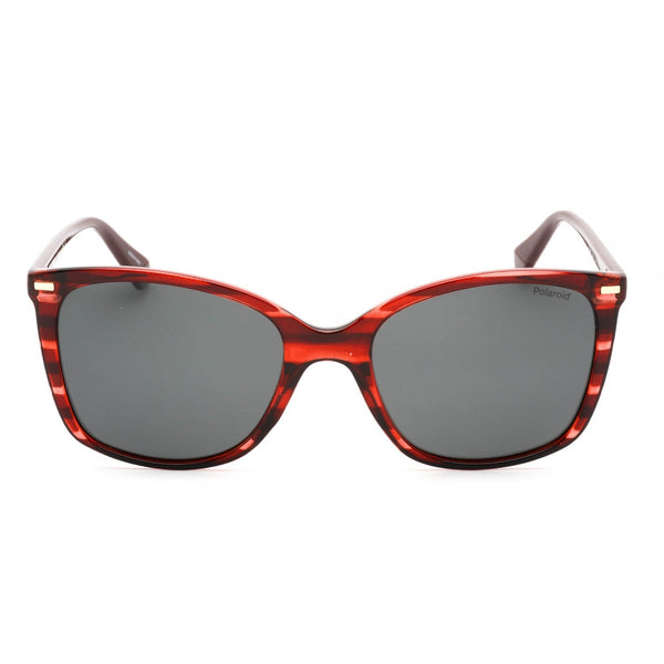 Polaroid Core PLD 4108/S Sunglasses Red Havana / Grey Polarized-AmbrogioShoes