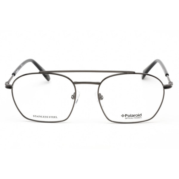 Polaroid Core PLD D385 Eyeglasses DARK RUTHENIUM/Clear demo lens-AmbrogioShoes