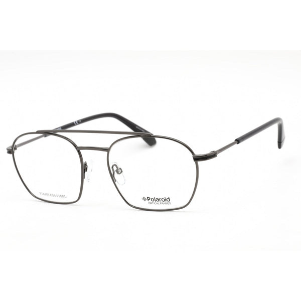 Polaroid Core PLD D385 Eyeglasses DARK RUTHENIUM/Clear demo lens-AmbrogioShoes