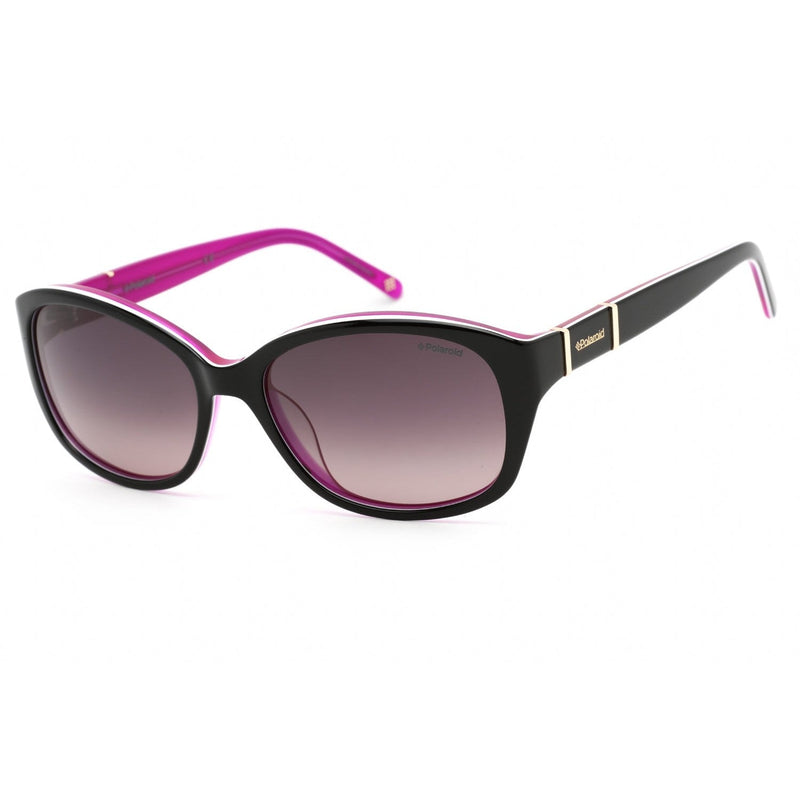 Polaroid Core Pld 4019/S Sunglasses Black Pink / JR burgundy gradient lens) Women's-AmbrogioShoes