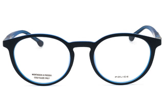 Police VPL878 injected propionate Round Men's Eyeglasses-AmbrogioShoes