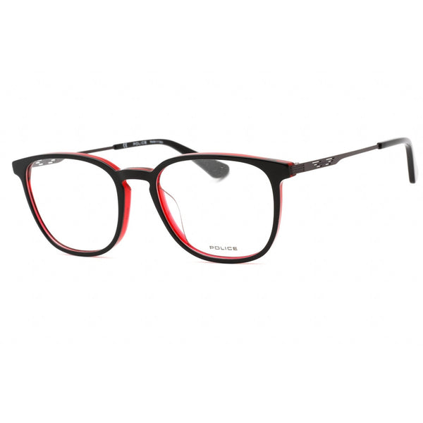 Police VPLD07M Eyeglasses Red W/Shiny Black Top / Clear Lens-AmbrogioShoes