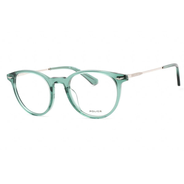 Police VPLD93M Eyeglasses Shiny Transparent Green / Clear demo lens-AmbrogioShoes