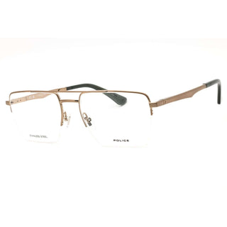 Police VPLG71 Metal Rectangular Men's Eyeglasses-AmbrogioShoes