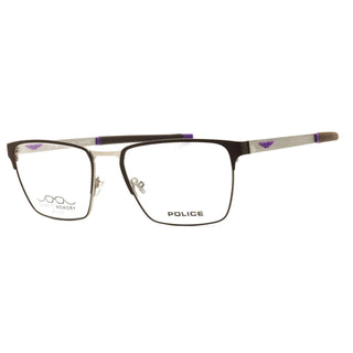 Police VPLG79M Metal Rectangular Men's Eyeglasses-AmbrogioShoes