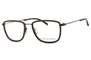 Porsche P8365 Eyeglasses Grey Brown/Clear demo lens-AmbrogioShoes