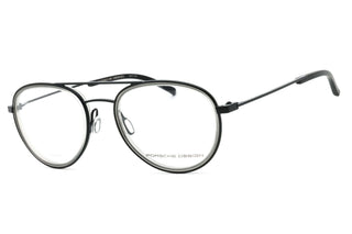 Porsche P8366 Eyeglasses Black/Clear demo lens-AmbrogioShoes