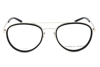 Porsche P8366 Eyeglasses Palladium Silver/Clear demo lens-AmbrogioShoes