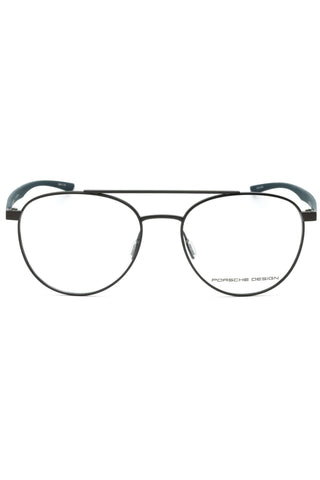 Porsche P8754 Eyeglasses Dk Grey / Blue /clear demo lens-AmbrogioShoes