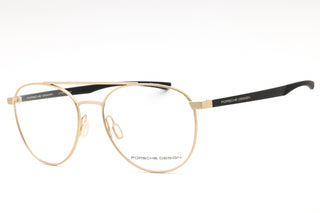 Porsche P8754 Eyeglasses GOLD/BLACK/clear demo lens-AmbrogioShoes
