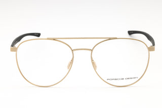 Porsche P8754 Eyeglasses GOLD/BLACK/clear demo lens-AmbrogioShoes