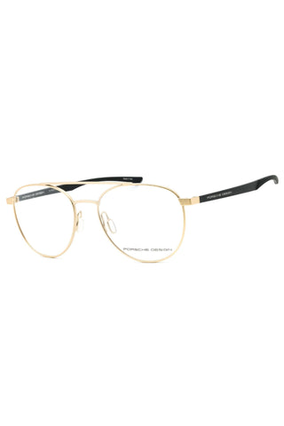 Porsche P8754 Eyeglasses GOLD/BLACK/clear demo lens-AmbrogioShoes