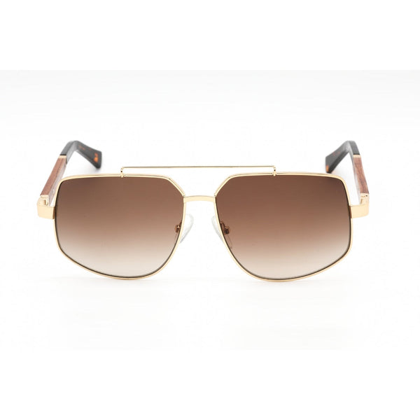 Porta Romana 1966 Sunglasses Gold Wood / Brown Gradient-AmbrogioShoes