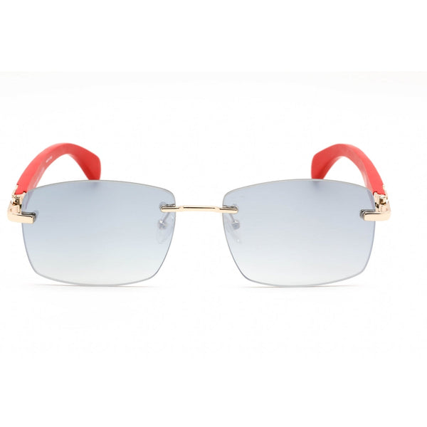 Porta Romana 1972 Sunglasses Red Gold / Silver Mirror Unisex-AmbrogioShoes