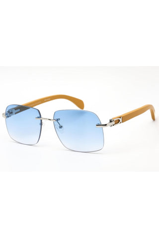 Porta Romana 1974 Sunglasses Yellow Wood / Blue Gradient-AmbrogioShoes
