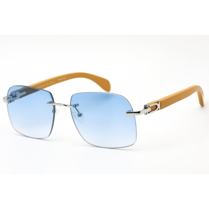 Porta Romana 1974 Sunglasses Yellow Wood / Blue Gradient-AmbrogioShoes