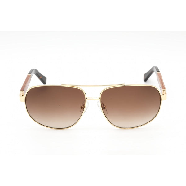 Porta Romana 1989 Sunglasses Gold /Wood / Brown Gradient-AmbrogioShoes
