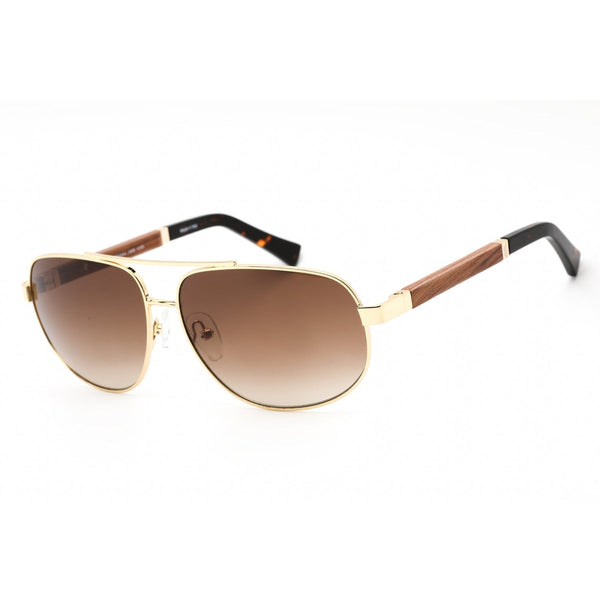 Porta Romana 1989 Sunglasses Gold /Wood / Brown Gradient-AmbrogioShoes