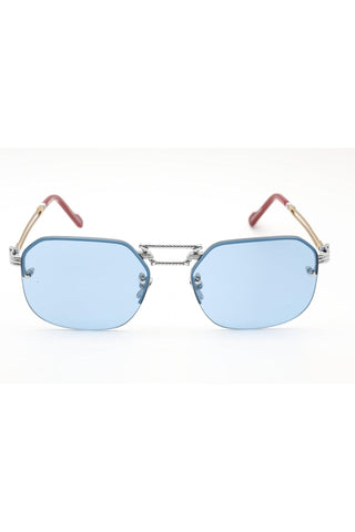 Porta Romana Mod. 1012 Sunglasses Silver Light Blue / Blue-AmbrogioShoes