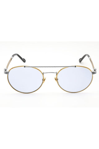 Porta Romana Mod. 12 Sunglasses Silver Gold / Blue-AmbrogioShoes