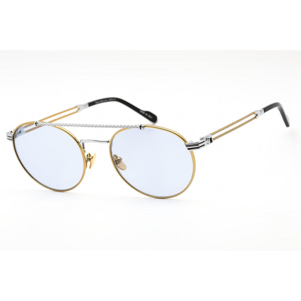 Porta Romana Mod. 12 Sunglasses Silver Gold / Blue-AmbrogioShoes