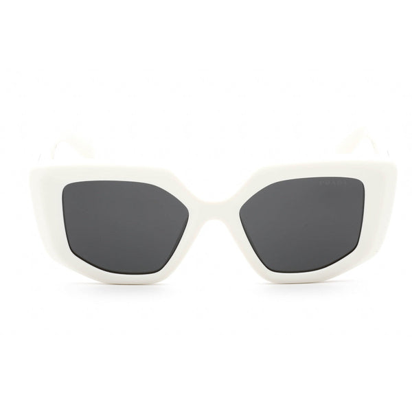 Prada 0PR 14ZS Sunglasses White / Dark Grey-AmbrogioShoes
