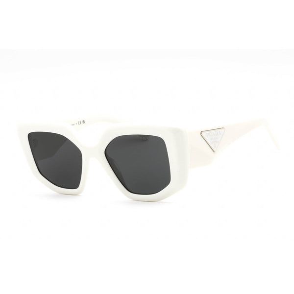 Prada 0PR 14ZS Sunglasses White / Dark Grey-AmbrogioShoes