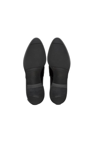 Prada 2DG094-B4L Black Calf-Skin Leather Moccasin Loafers (PRM1006)-AmbrogioShoes