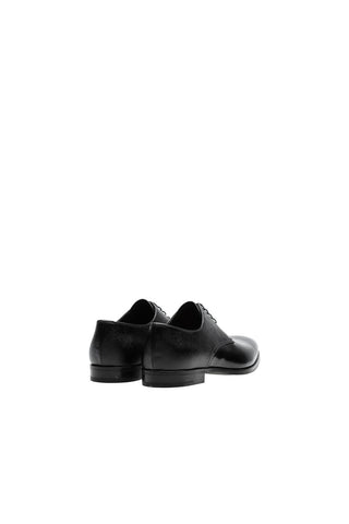 Prada 2EB174-UWU Black Saffiano / Calf-Skin Leather Oxfords (PRM1008)-AmbrogioShoes