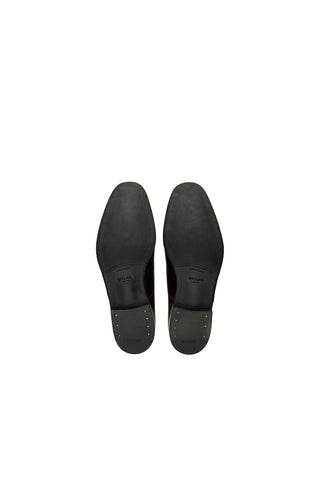 Prada 2EB184-ZJY Brown Polished Calf-Skin Leather Derby (PRM1010)-AmbrogioShoes