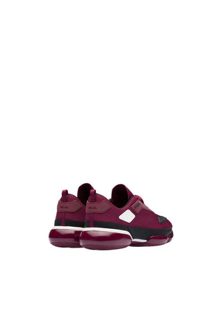 Prada 2EG253-2ODA Burgundy Cloudbust Technical Fabric Sneakers (PRM1001)