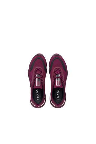 Prada 2EG253-2ODA Burgundy Cloudbust Technical Fabric Sneakers (PRM1001)