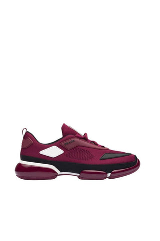 Prada 2EG253-2ODA Burgundy Cloudbust Technical Fabric Sneakers (PRM1001)