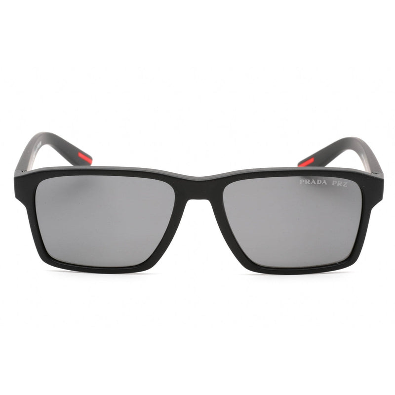 Prada Sport 0PS 05YS Sunglasses Black Rubber / Dark Grey Polarized-AmbrogioShoes