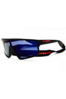 1BO10J - Matte Black / Dark Blue Mirrored Violet